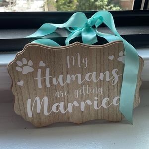 Pet Engagement Announcement Sign